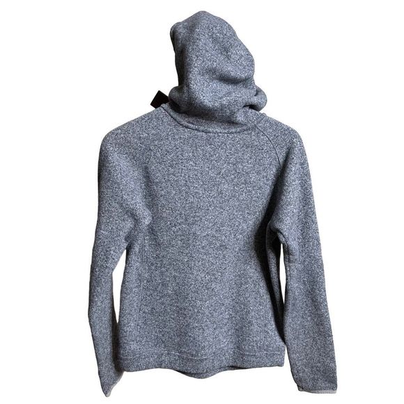 The North Face Gray Hooded 1/2 Zip Soft Fleece Pullover Jacket Womens - Picture 2 of 3